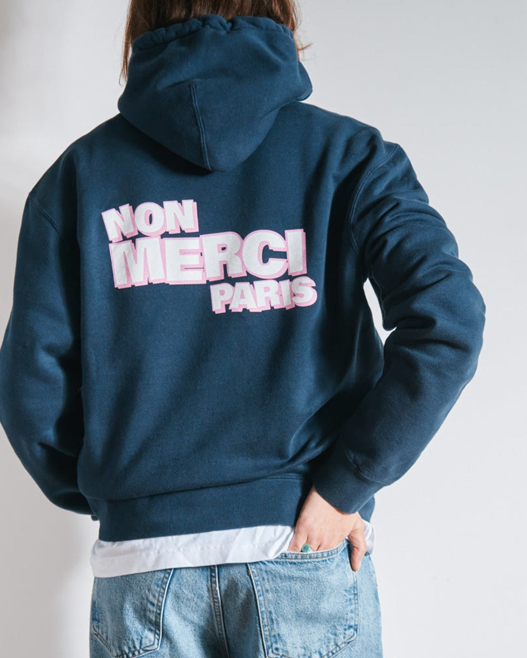 Merci - Sweat Non Merci - Marine