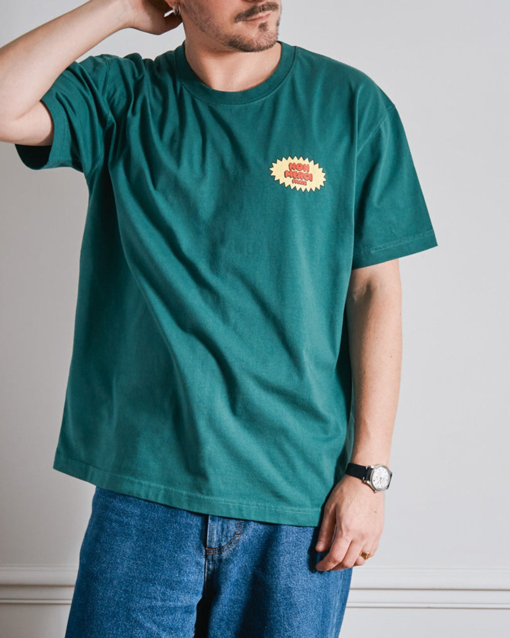 Merci - T-Shirt Non Merci Beavies - Vert