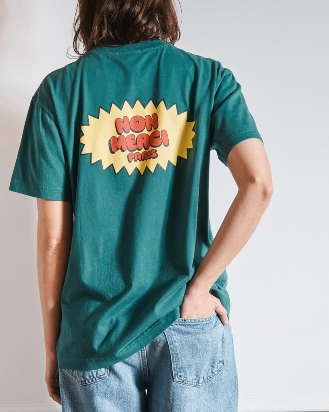 Merci - T-Shirt Non Merci Beavies - Vert