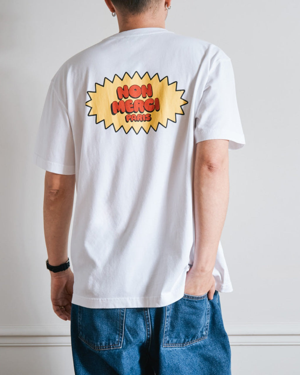 Merci - Non Merci Beavies T-Shirt - White