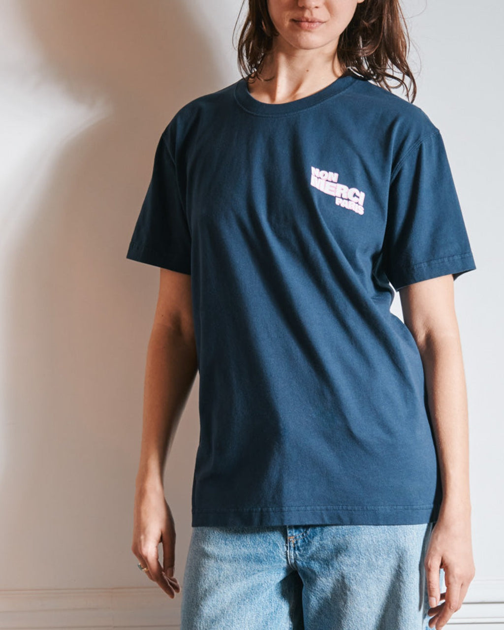 Merci - Non Merci T-Shirt - Navy
