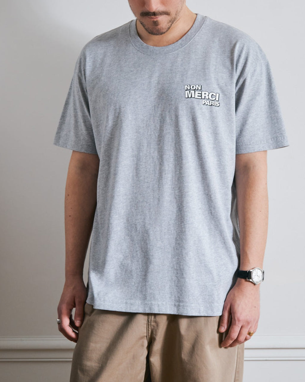 Merci - T-Shirt Non Merci - Gris