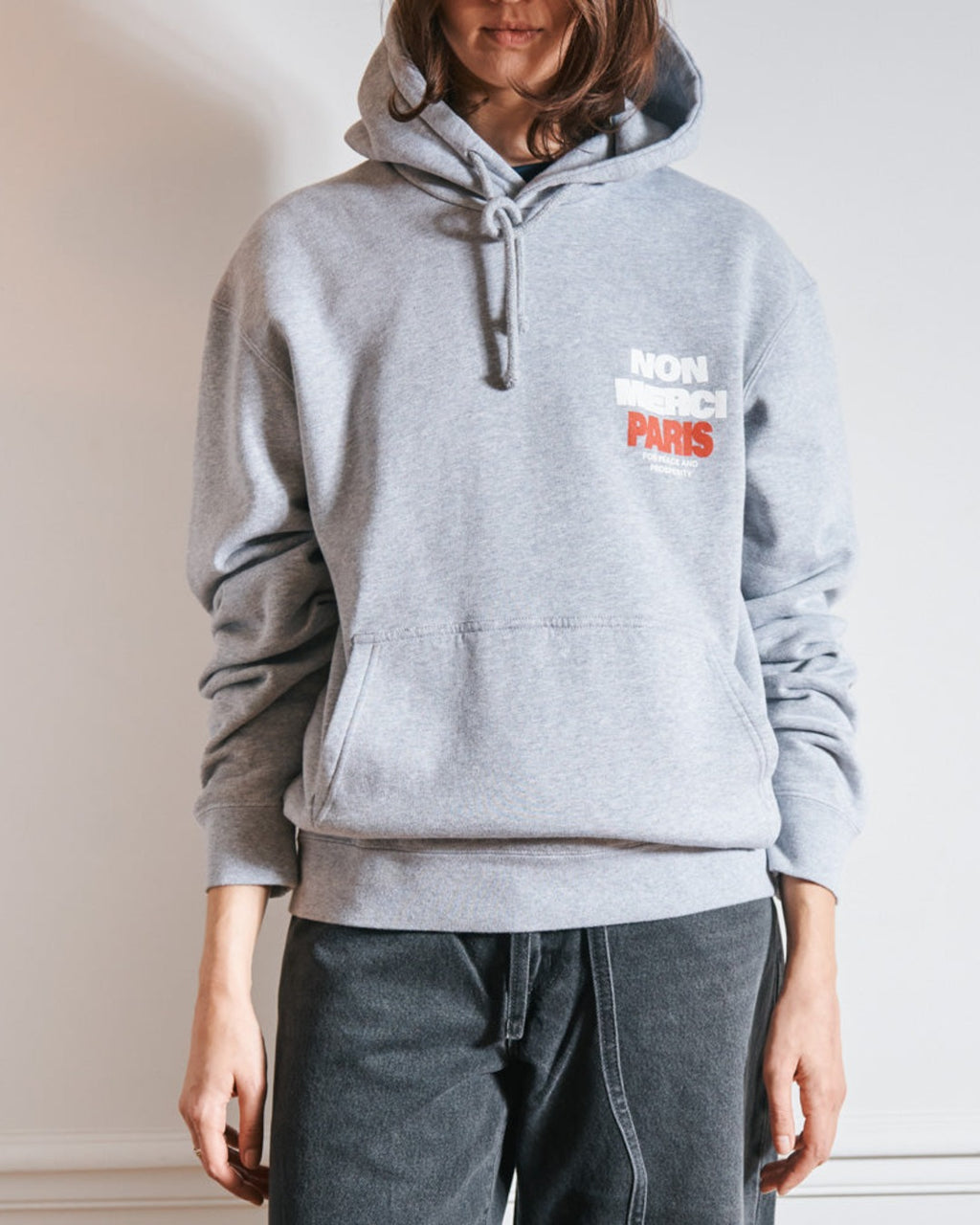 Merci - Sweat Paix Non Merci - Gris