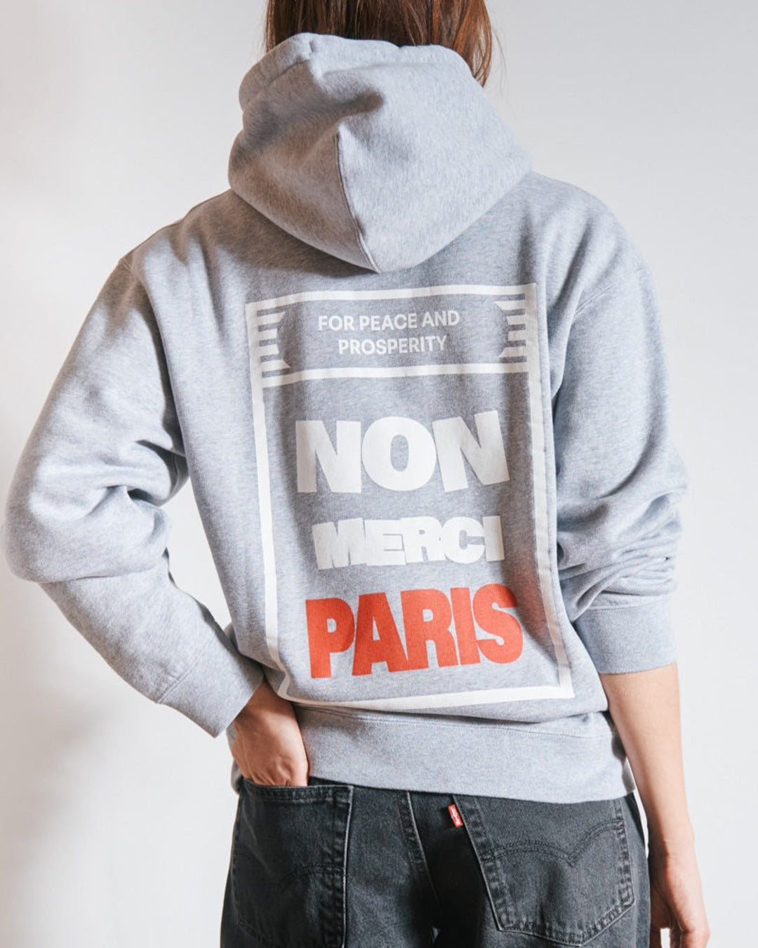 Merci - Sweat Paix Non Merci - Gris