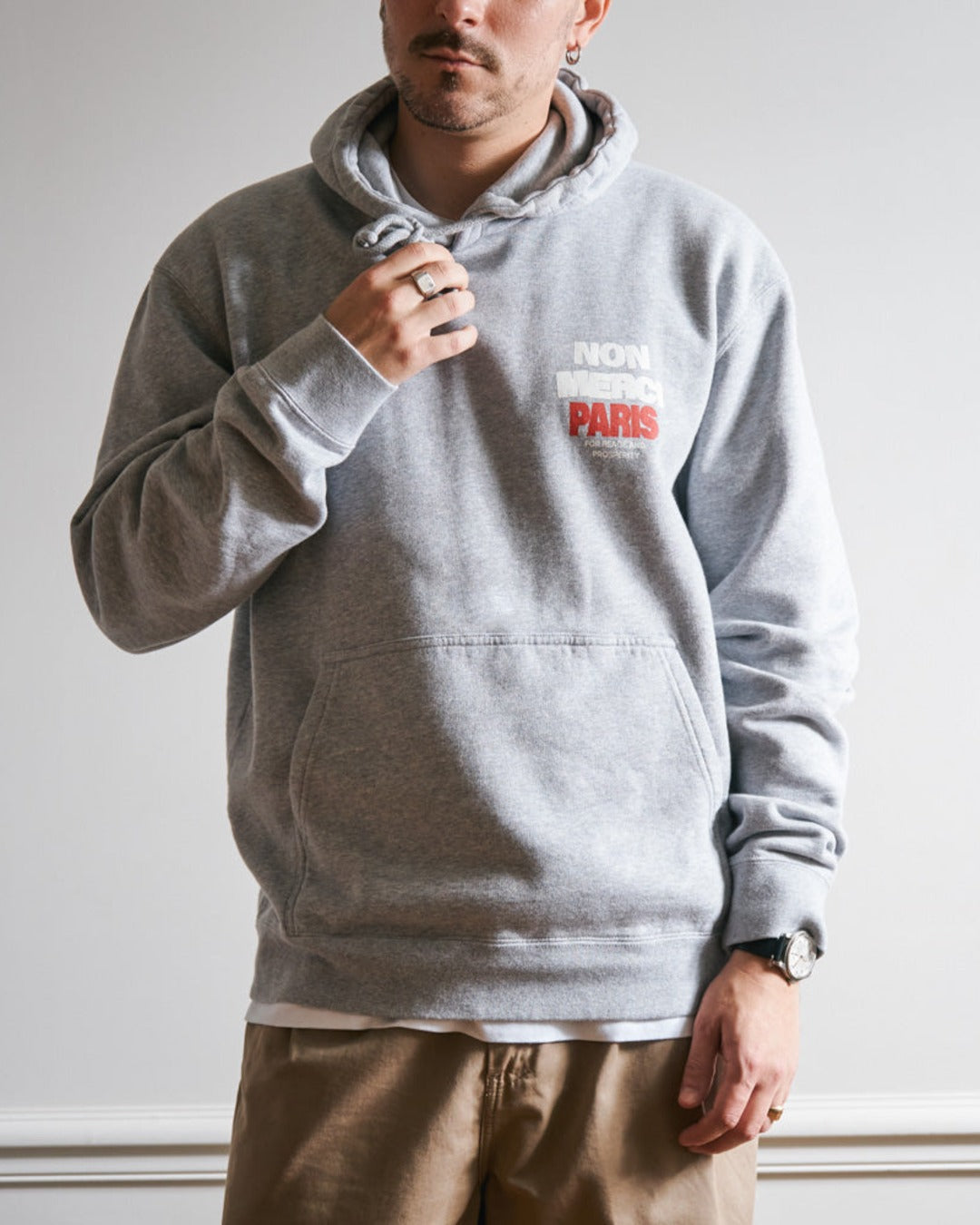 Merci - Sweat Paix Non Merci - Gris