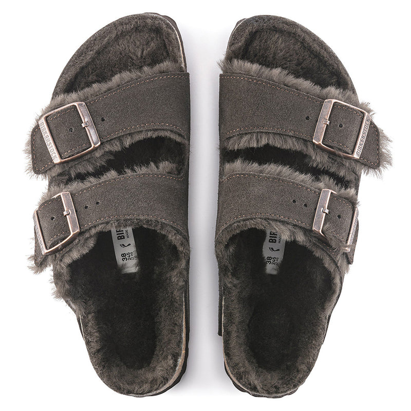 Birkenstock - Sandales Arizona en Fourrure - Mocha