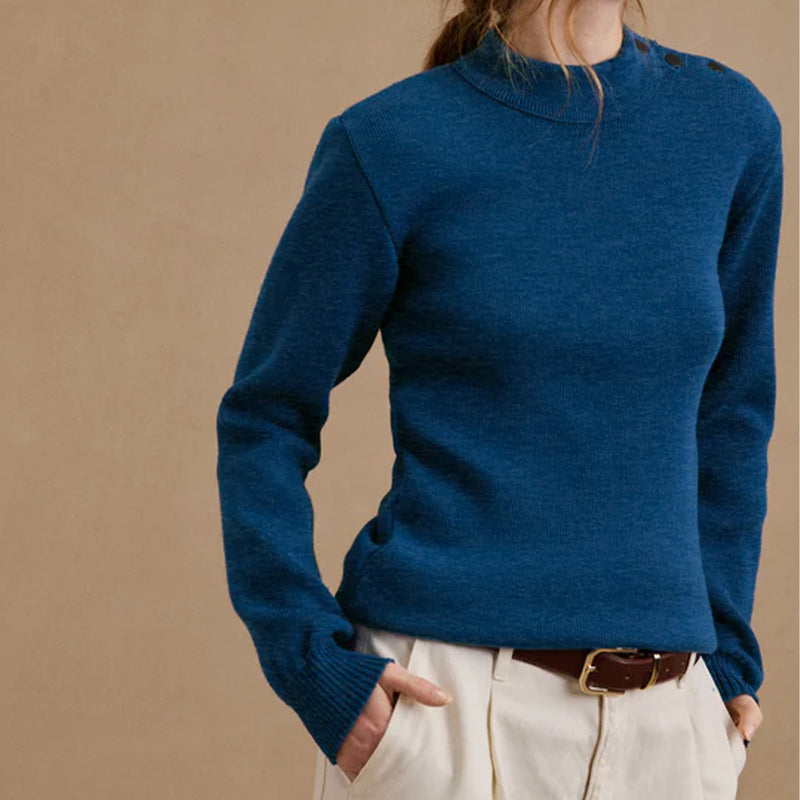 Le Minor - Pull Marin - Bleu Denim