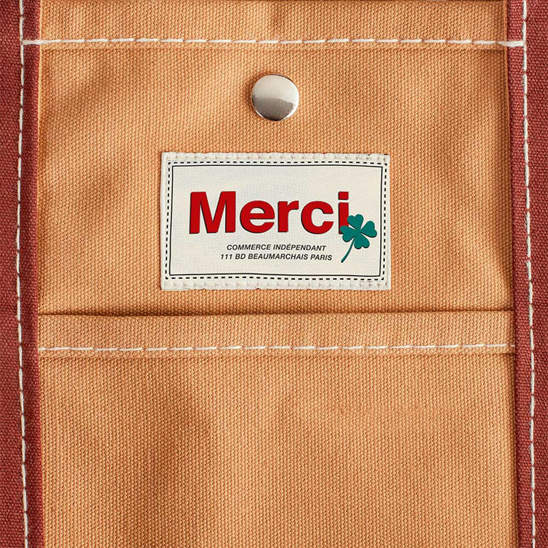 Merci - Cabas Candide en canvas - Marron