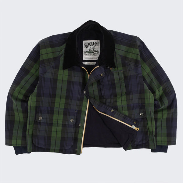 Brut - Veste The Checked Wax - Vert & Bleu