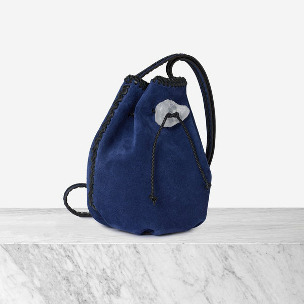 Iacobella - Sac Nirmala Suede - Bleu
