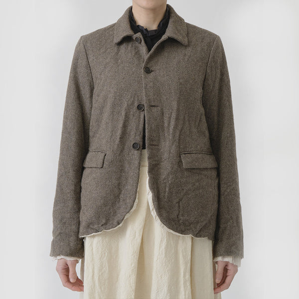 Pas de Calais -  Veste Courte Chevrons - Beige