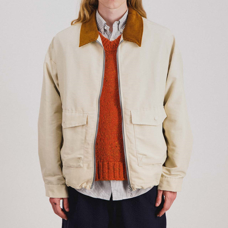 Howlin' - Veste Boxy Swing Cord - Ecru