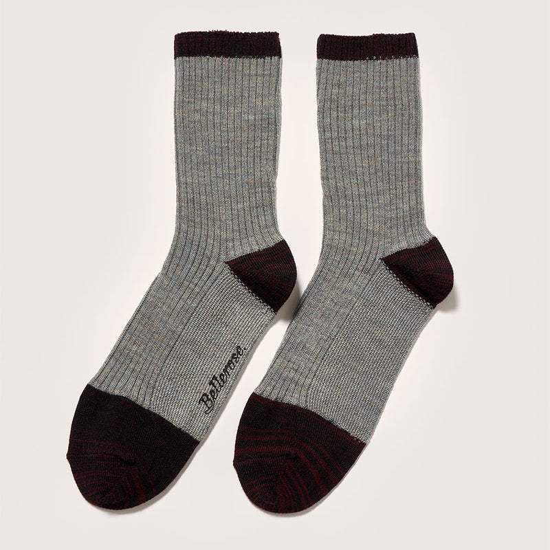 Bellerose - Chaussettes Baudy - Gris/Noir