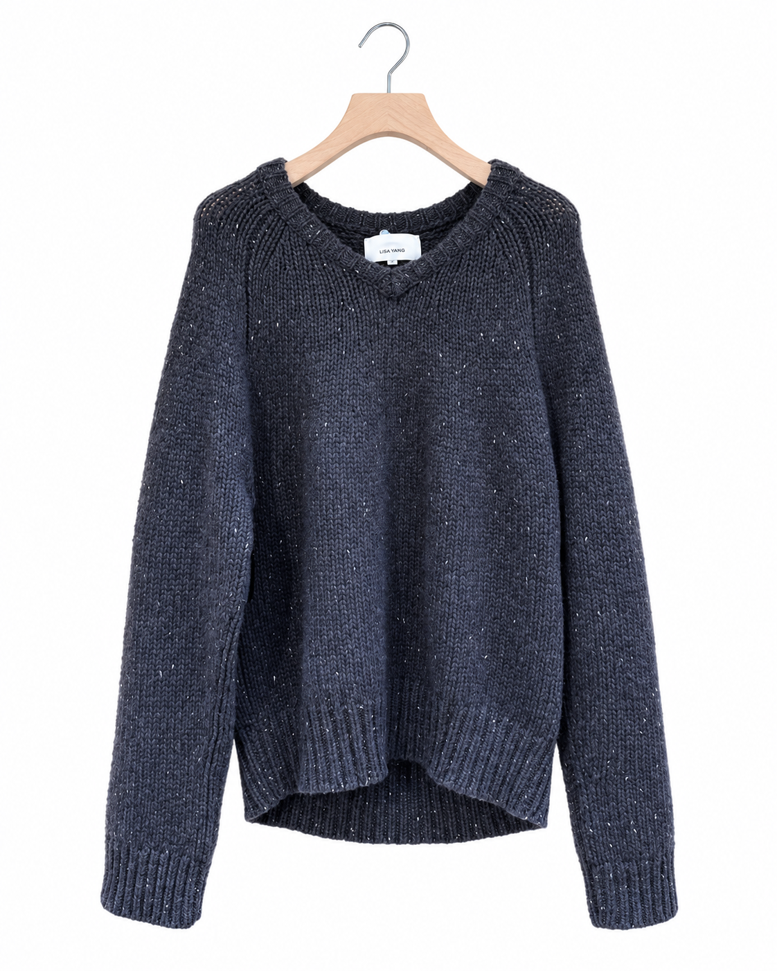 Lisa Yang - Aloia Sparkle Sweater - Dark Cocoa