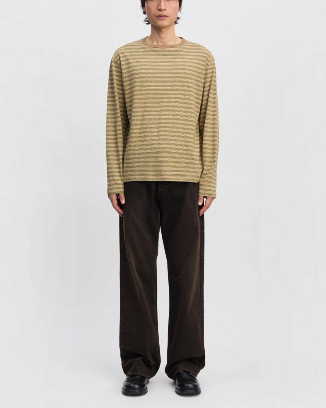 Another Aspect - T-shirt rayé 3.0 JPN - Rayures vertes