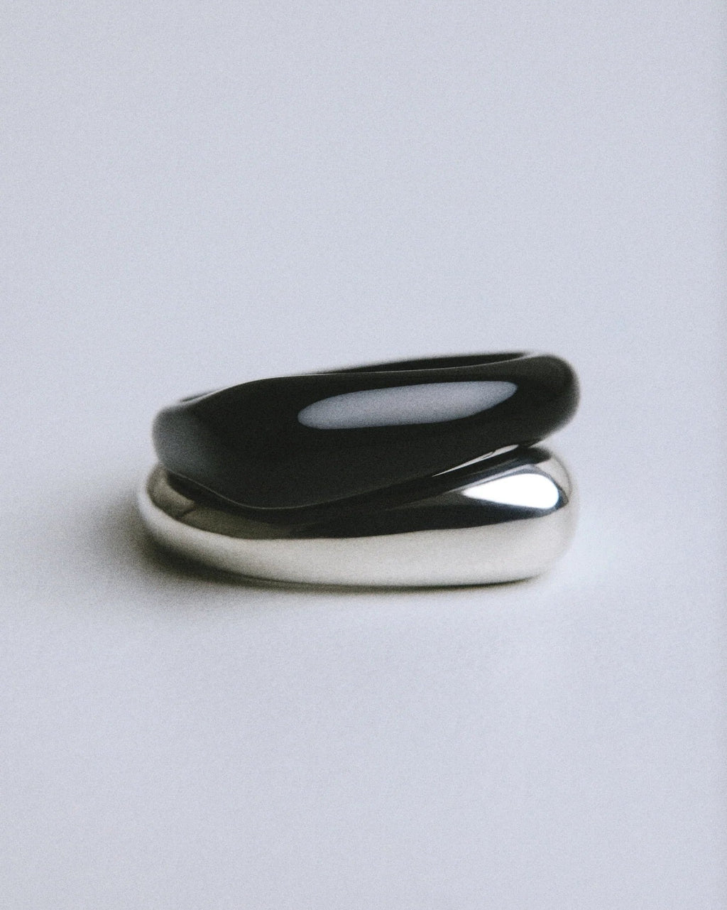 Ragbag - Bague Empilable Dagny - Onyx Noir