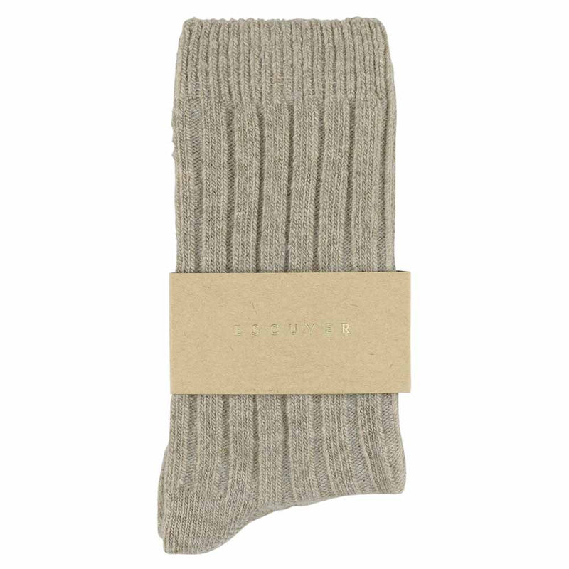 Escuyer - Chaussettes Crew - Beige