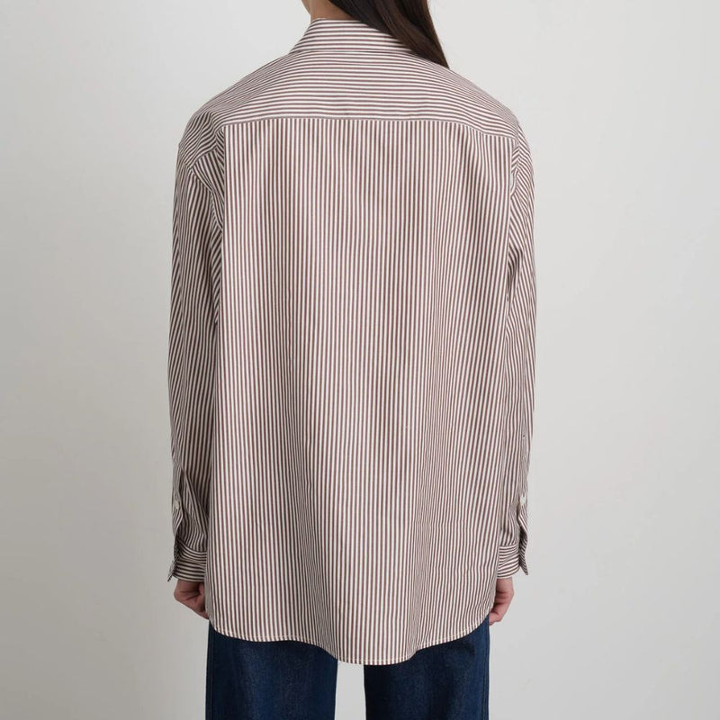 B Sides - Chemise Nolan - Marron & Blanc