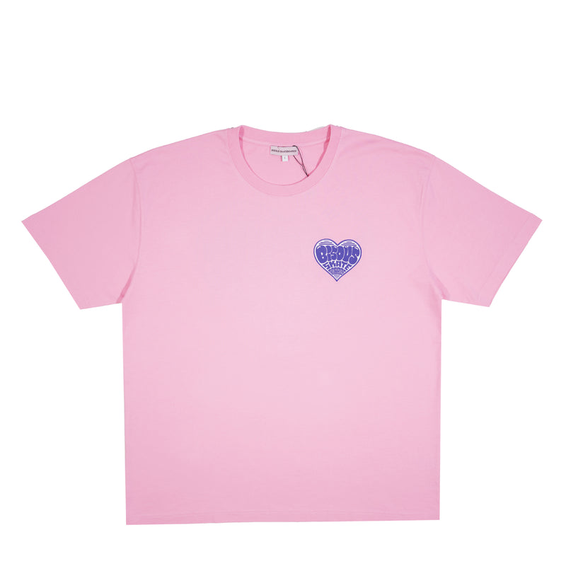 Bisous Skateboard - T-Shirt Coeur - Rose