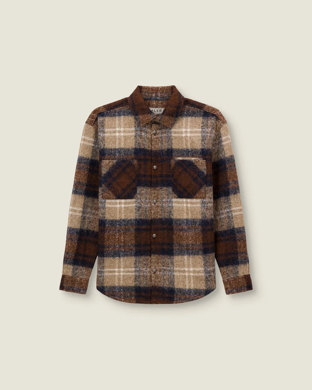 Caleb - Checkered Overshirt - Brown