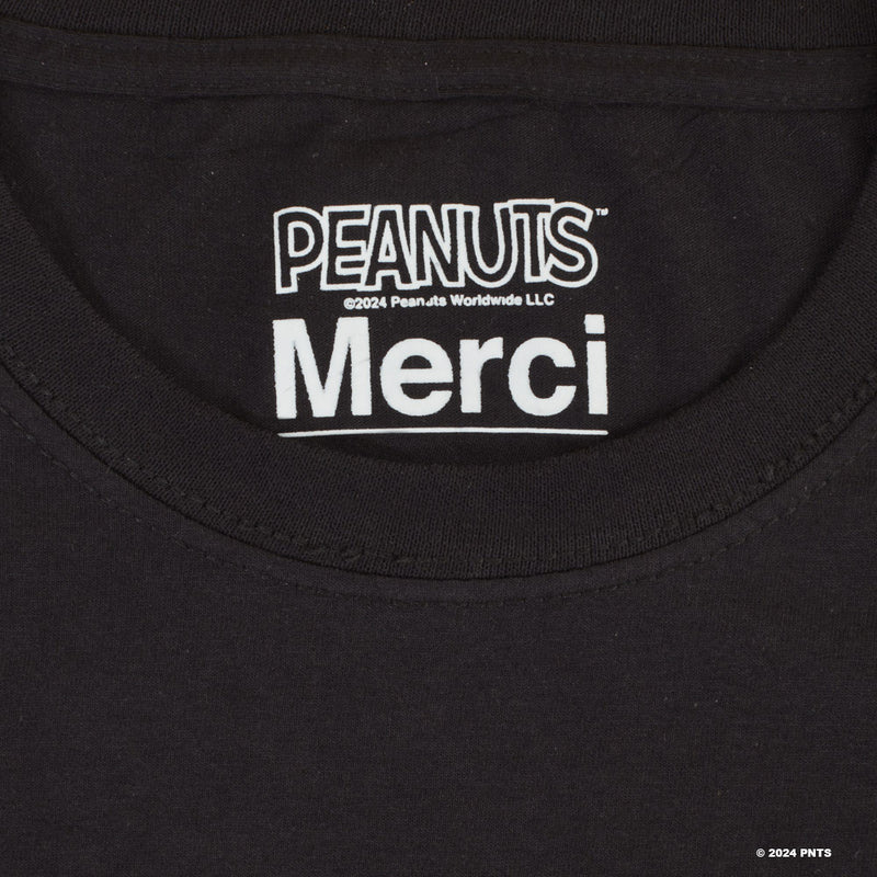 Peanuts x Merci - T-Shirt Merci - Noir