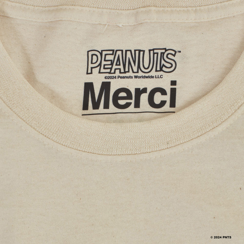 Peanuts x Merci - T-Shirt Merci - Ecru