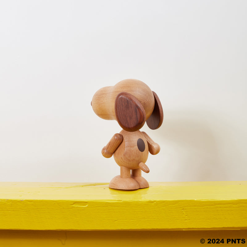 Snoopy en bois de chêne