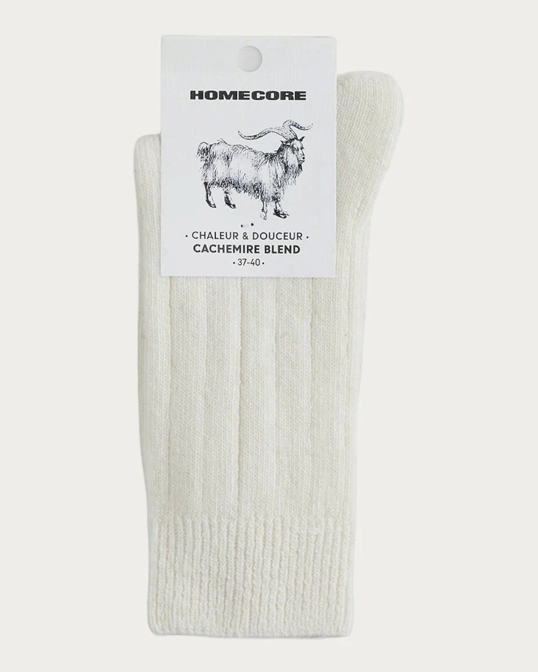 Homecore - Cashmere socks - Cream