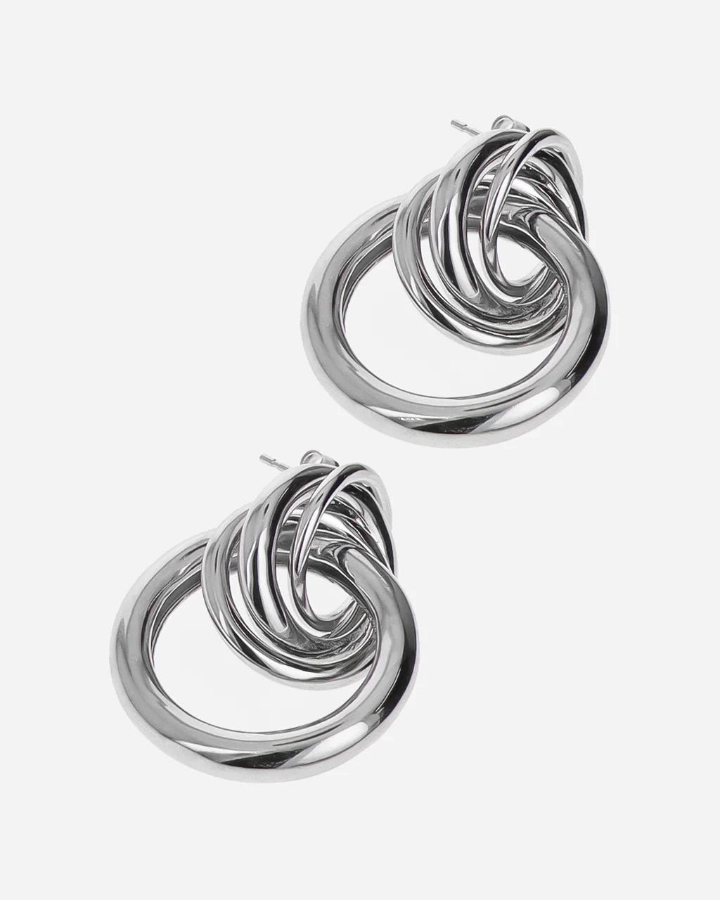 Justine Clenquet - Cara XL Earrings - Palladium