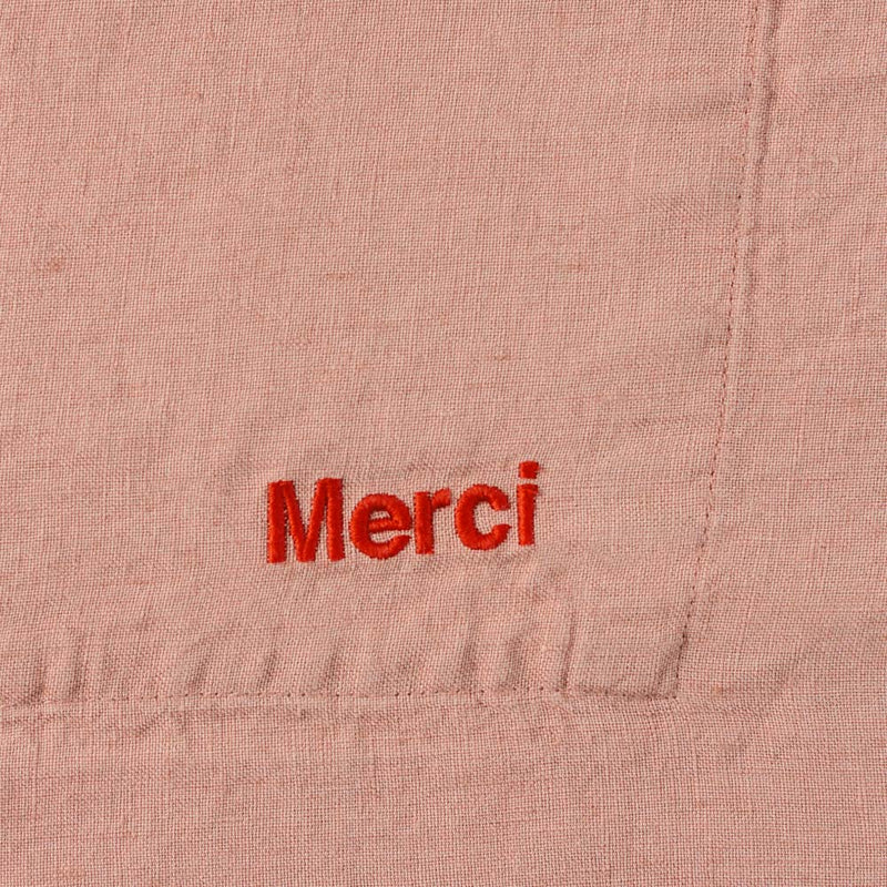 Merci x Our Place - Tablier en lin lavé - Rose Argile