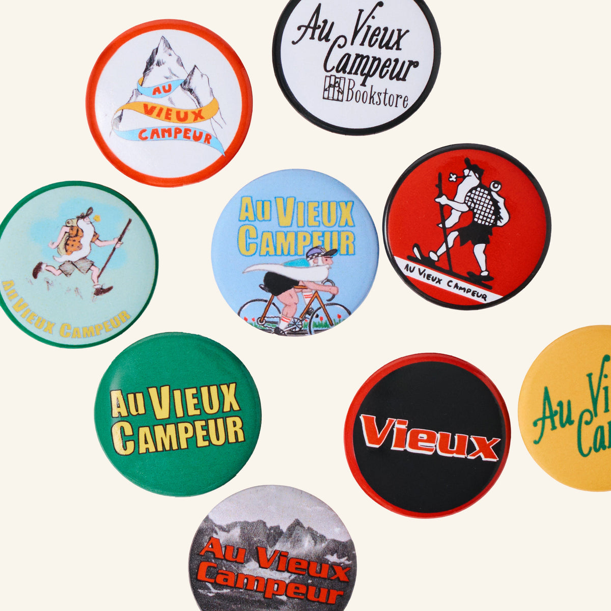 Au Vieux Campeur - Paid Leave - Badge Bookstore Au Vieux