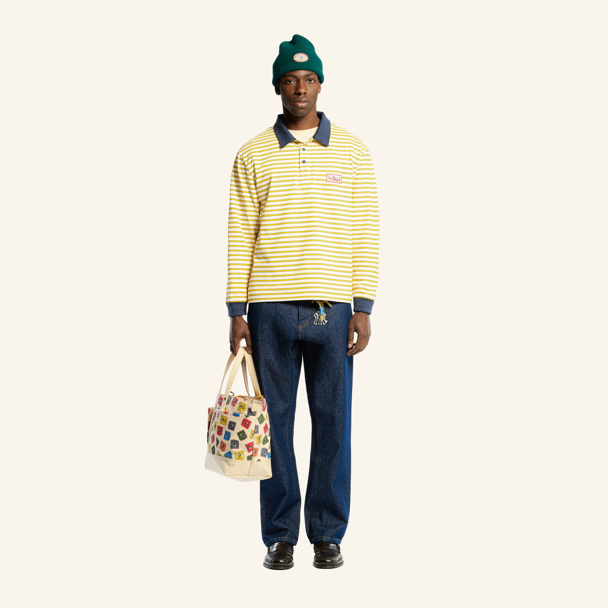 Au Vieux Campeur - Congés Payés - Roger Striped Polo - Blue Yellow & White