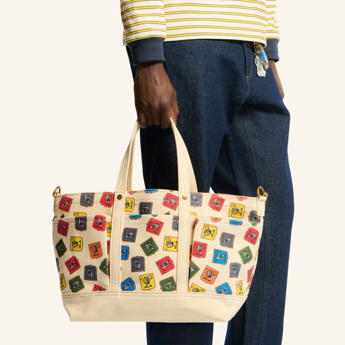 Au Vieux Campeur - Congés Payés - Après-ski Crest Tote - White Multi