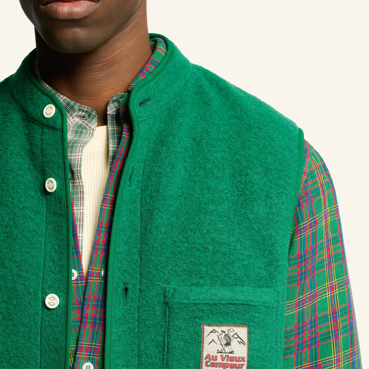 Au Vieux Campeur - Congés Payés - Sleeveless vest - Forest Green