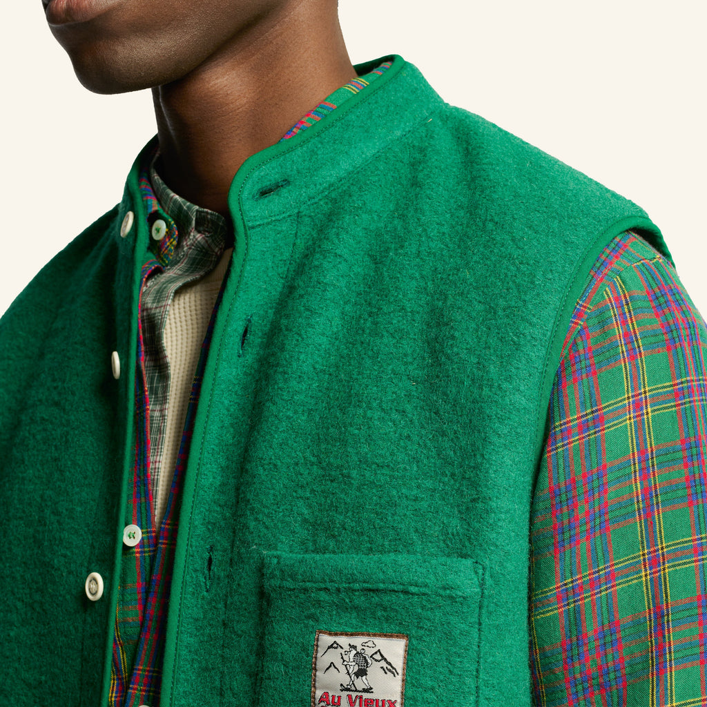 Au Vieux Campeur - Congés Payés - Sleeveless vest - Forest Green
