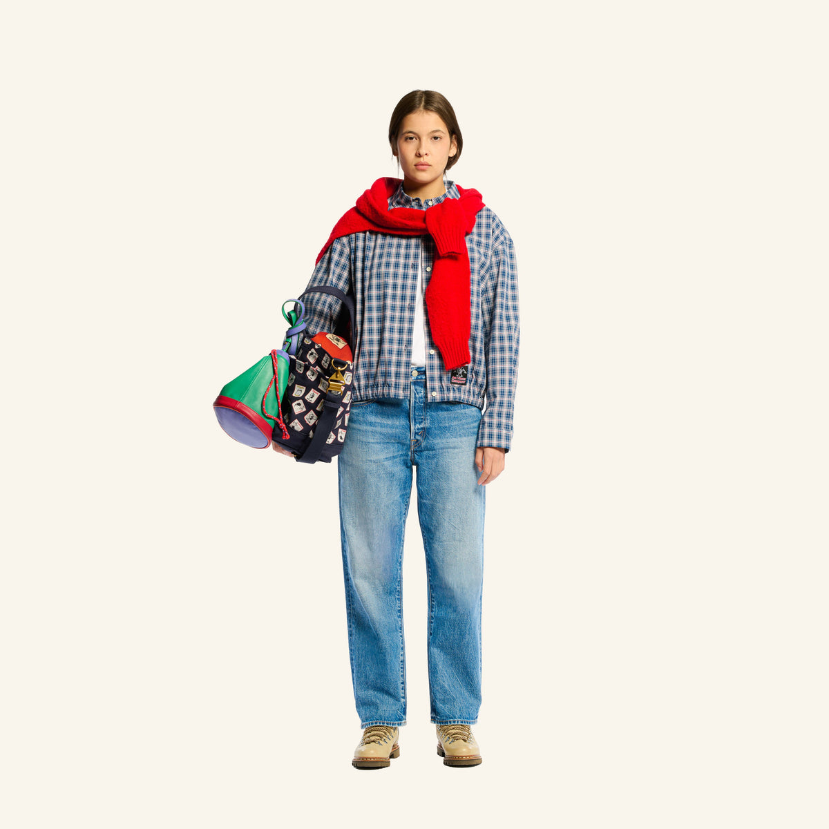 Au Vieux Campeur - Congés Payés - Claude checked jacket - Blue & White