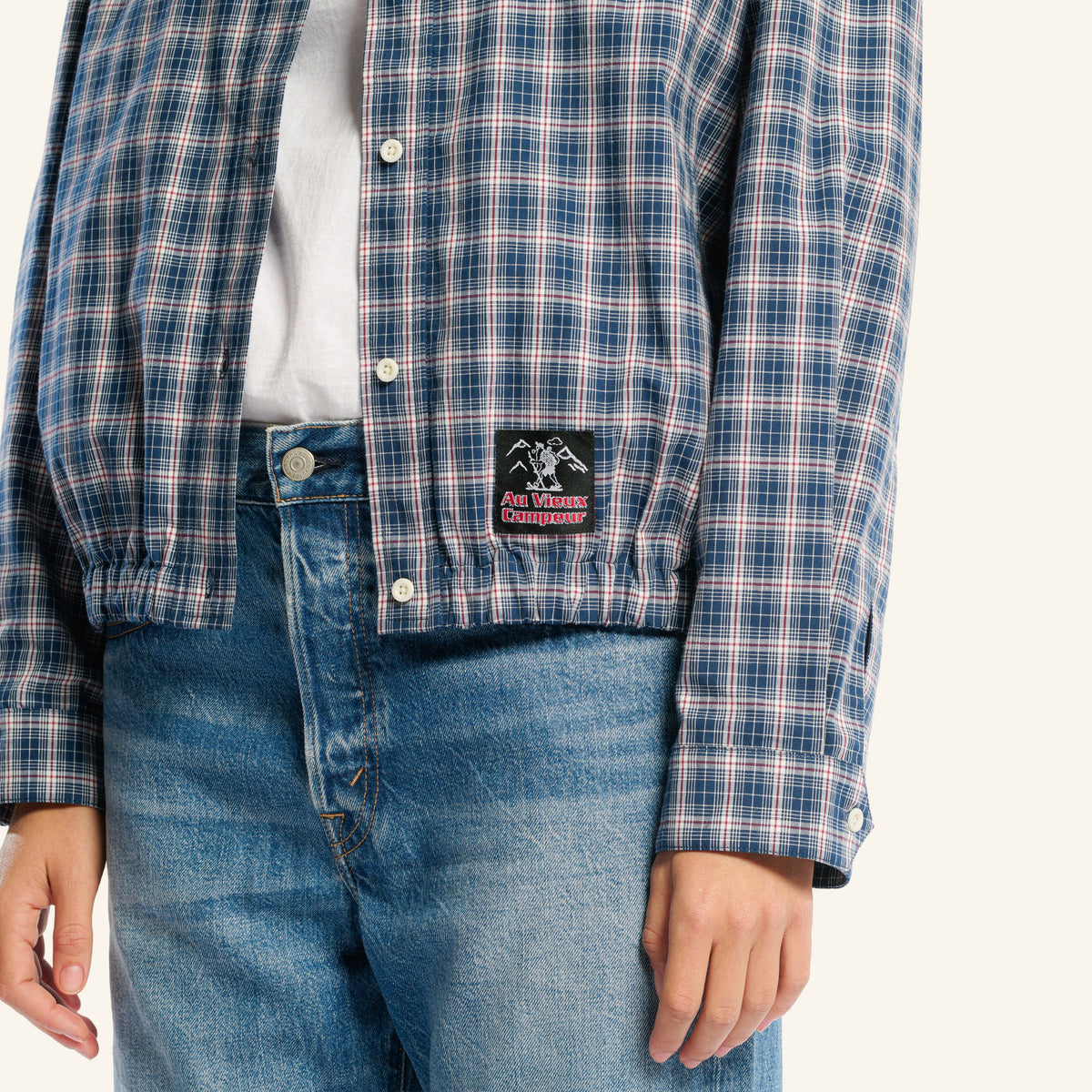 Au Vieux Campeur - Congés Payés - Claude checked jacket - Blue & White