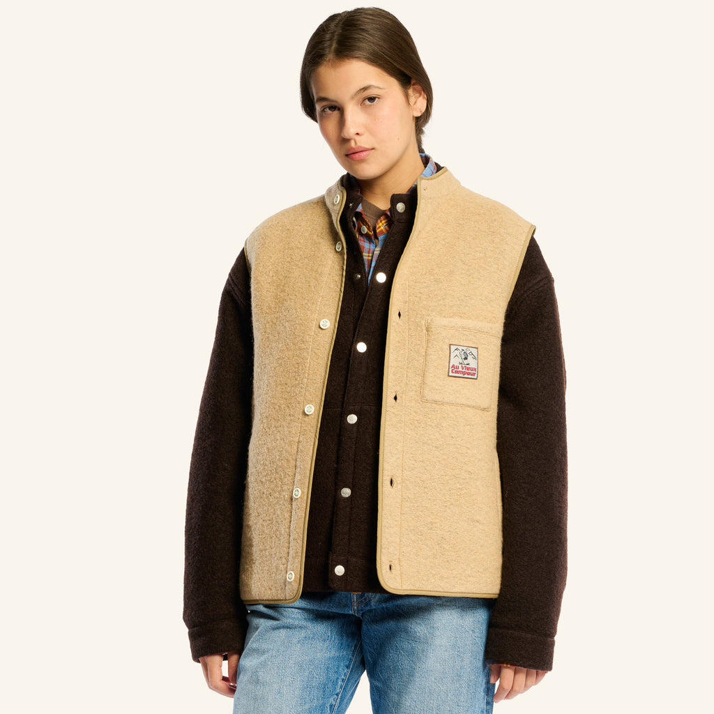 Au Vieux Campeur - Congés Payés - Sleeveless vest - Beige