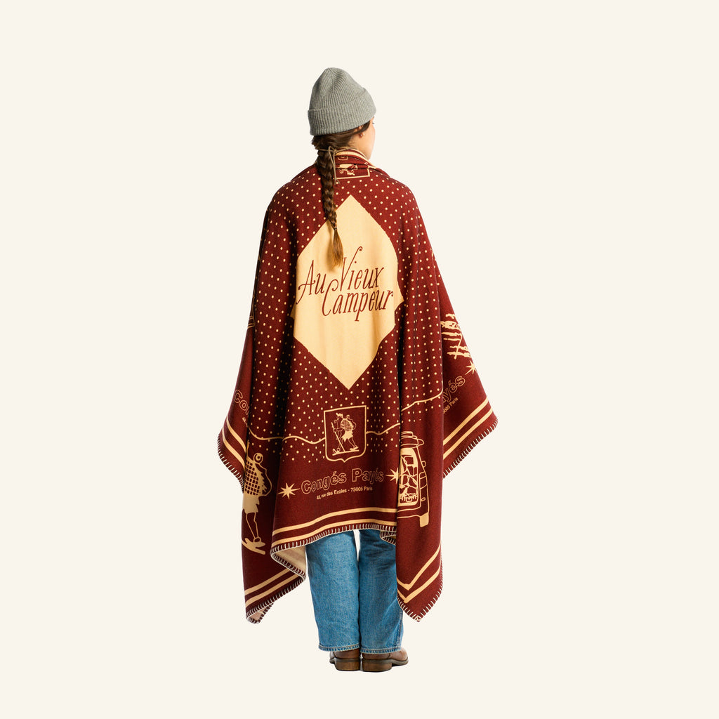 Au Vieux Campeur - Congés Payés - Plaid En Laine Logo Og