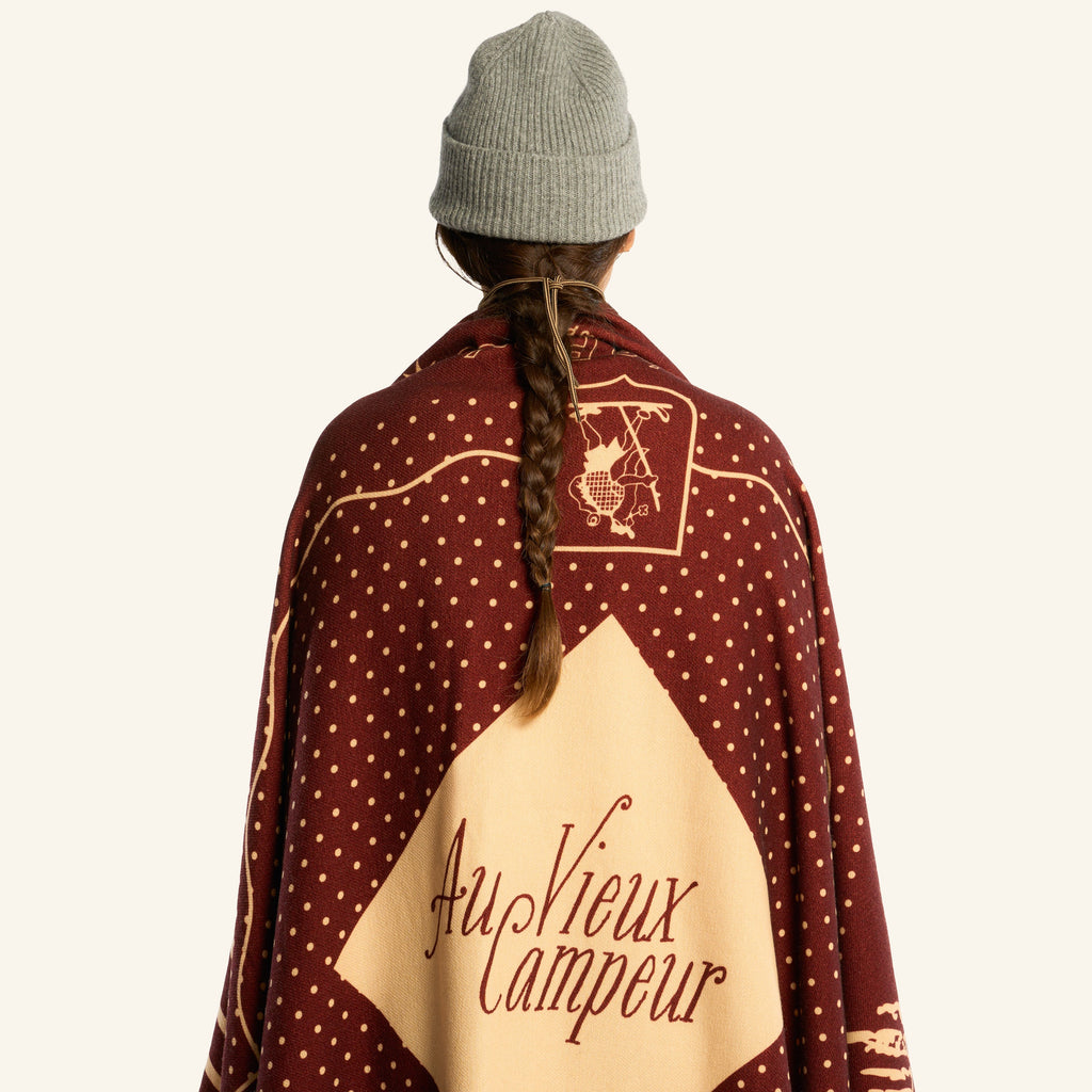 Au Vieux Campeur - Congés Payés - Plaid En Laine Logo Og