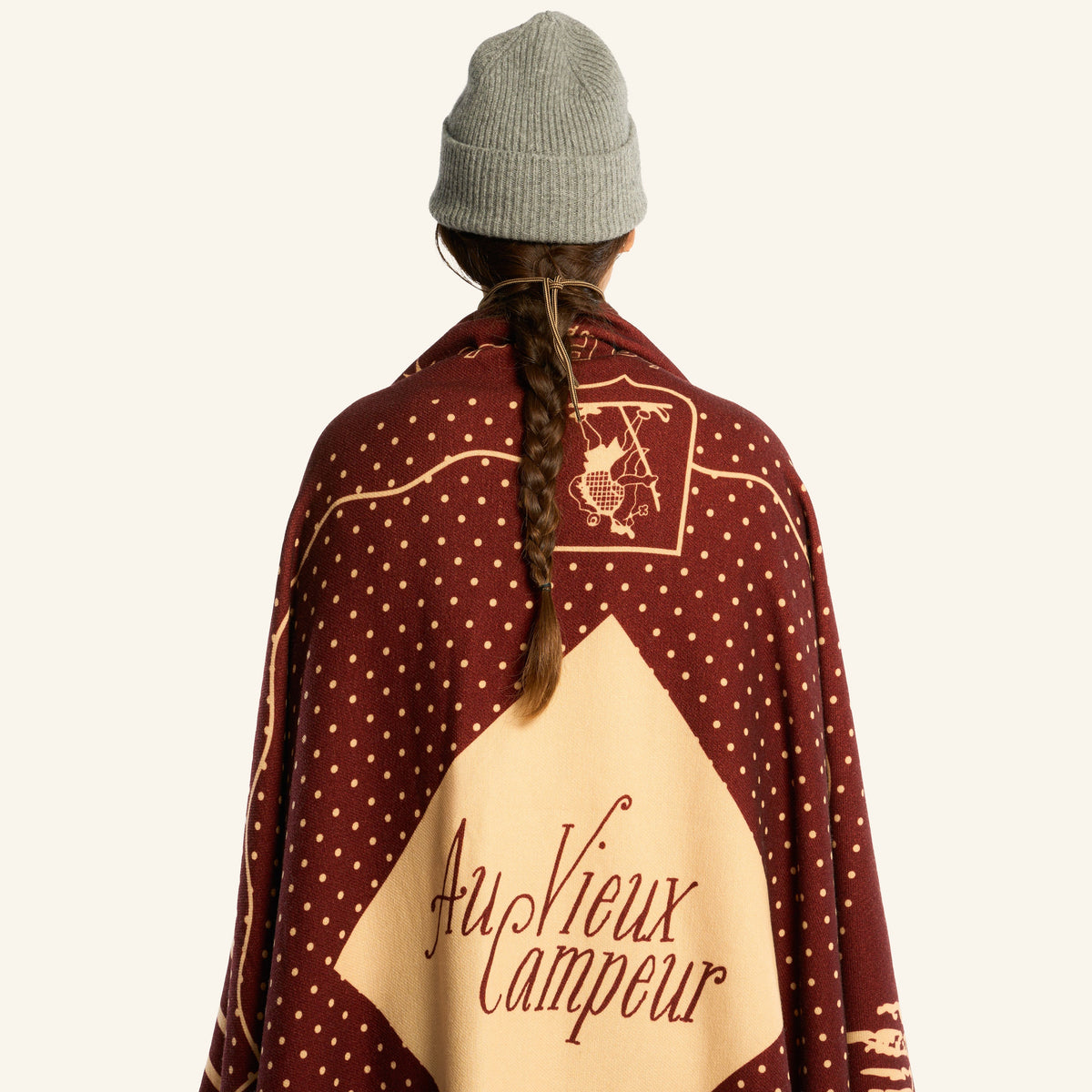 Au Vieux Campeur - Congés Payés - Plaid En Laine Logo Og