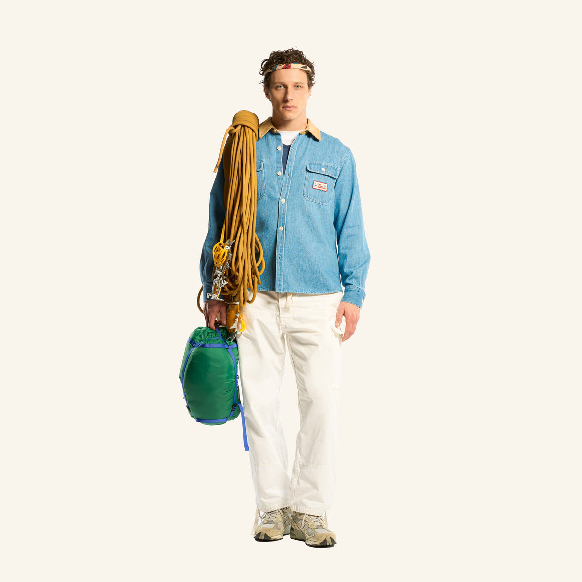 Au Vieux Campeur - Congés Payés - Chemise Marcel - Bleu & Blanc