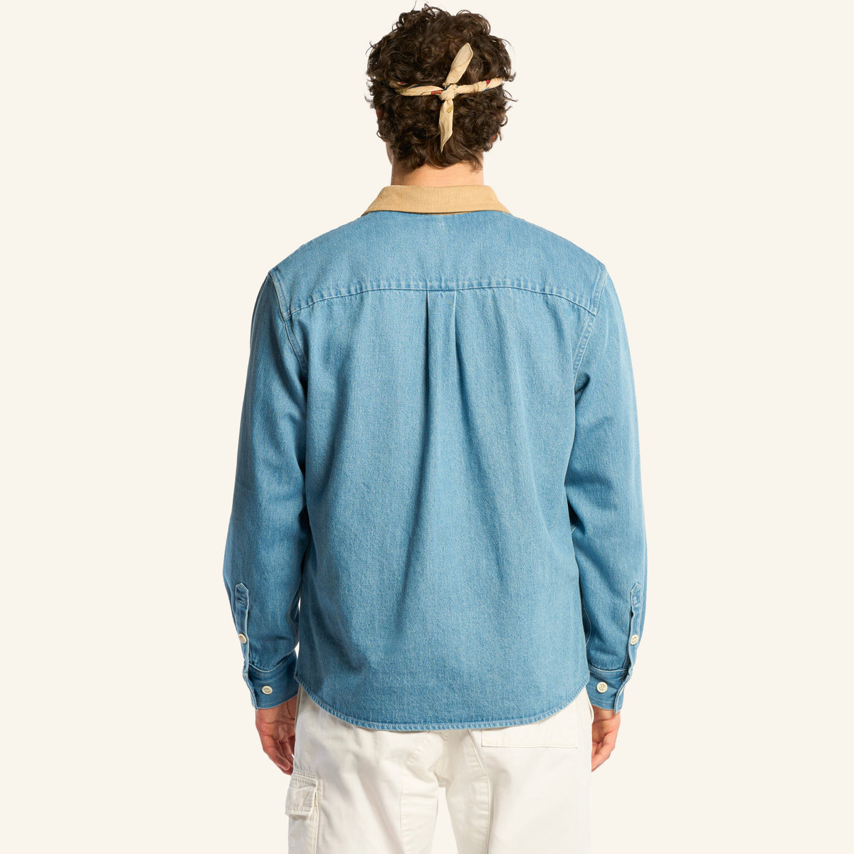 Au Vieux Campeur - Congés Payés - Chemise Marcel - Bleu & Blanc
