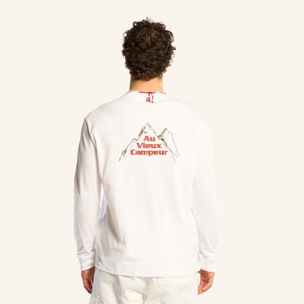 Au Vieux Campeur - Congés Payés - T-Shirt Manches Longues Grimpeur - Blanc