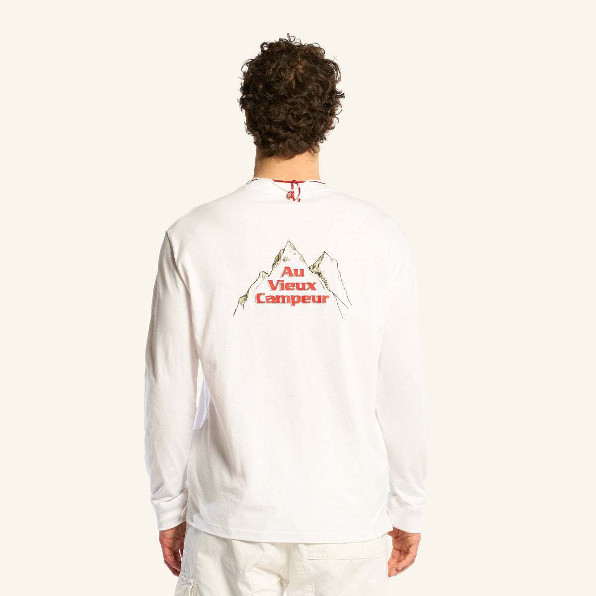 Au Vieux Campeur - Congés Payés - T-Shirt Manches Longues Grimpeur - Blanc