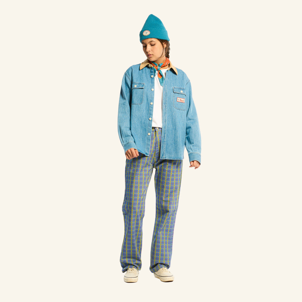 Au Vieux Campeur - Congés Payés - Chemise Marcel - Bleu & Blanc