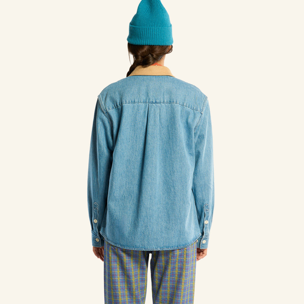 Au Vieux Campeur - Congés Payés - Chemise Marcel - Bleu & Blanc