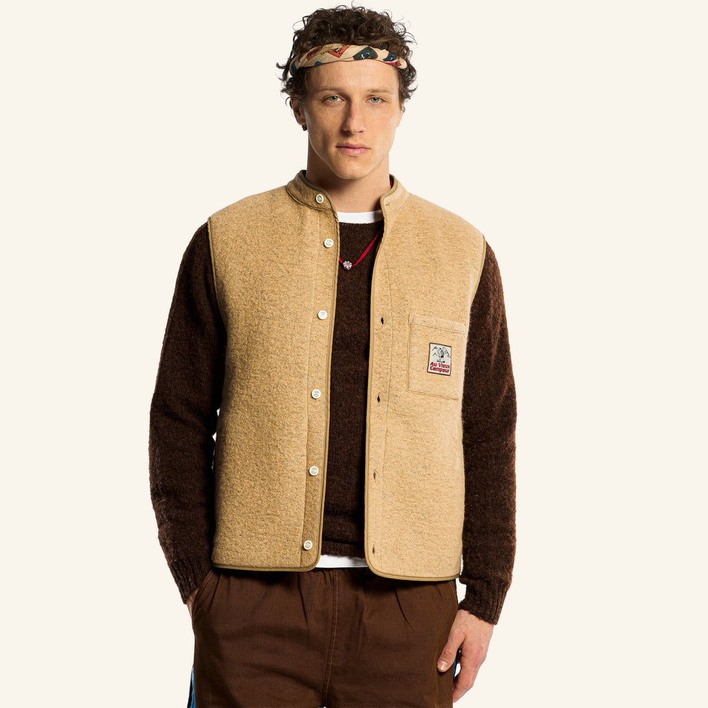 Au Vieux Campeur - Congés Payés - Sleeveless vest - Beige