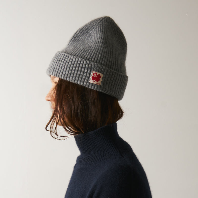 Merci - Bonnet Lucky - Gris & Rouge