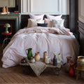 Housse de couette en percale de coton - Rosé Poudré
